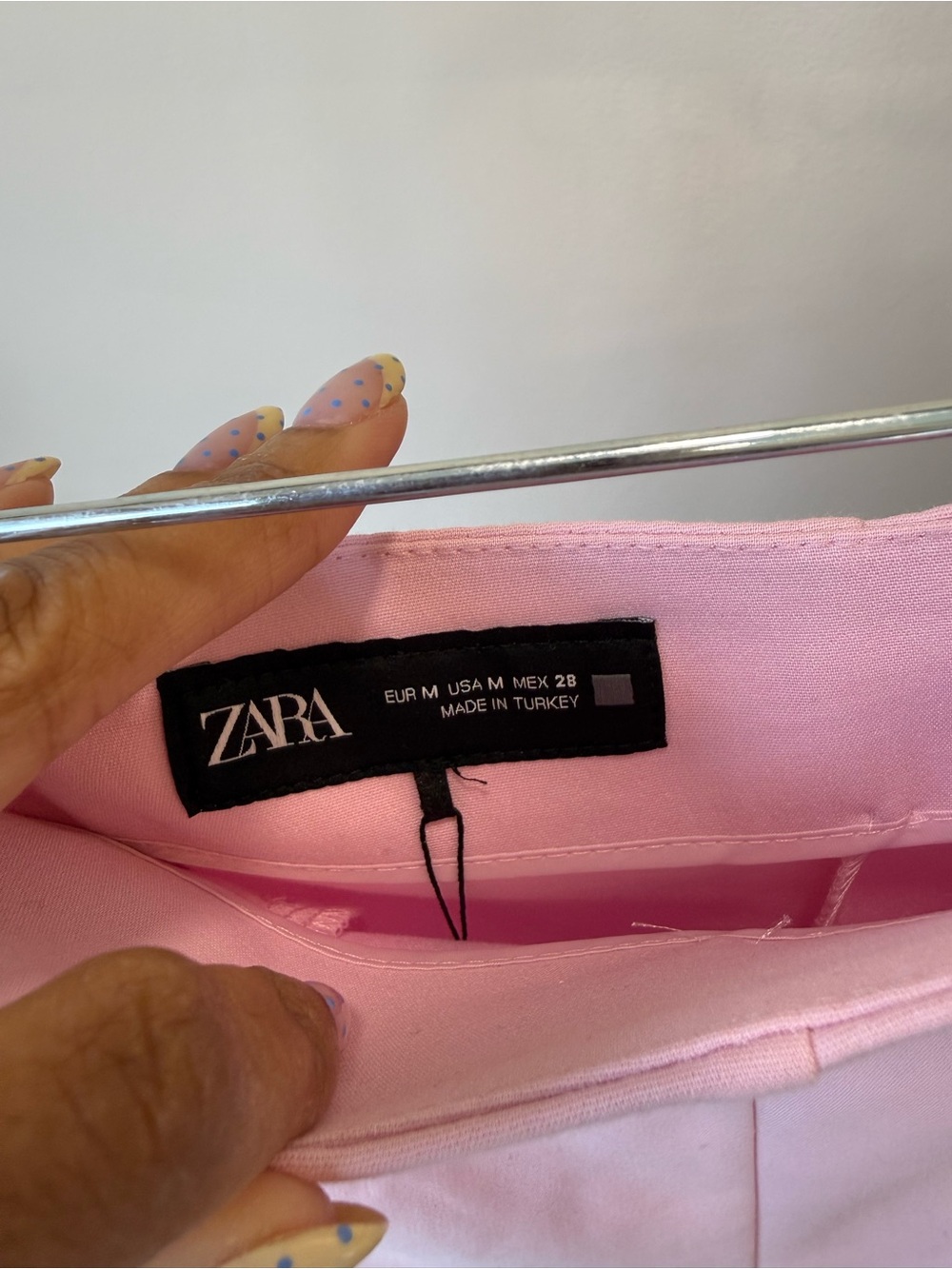 NWT Zara Light Pink High Waist Tailored Shorts Size Small and Medium - Picture 9 of 13